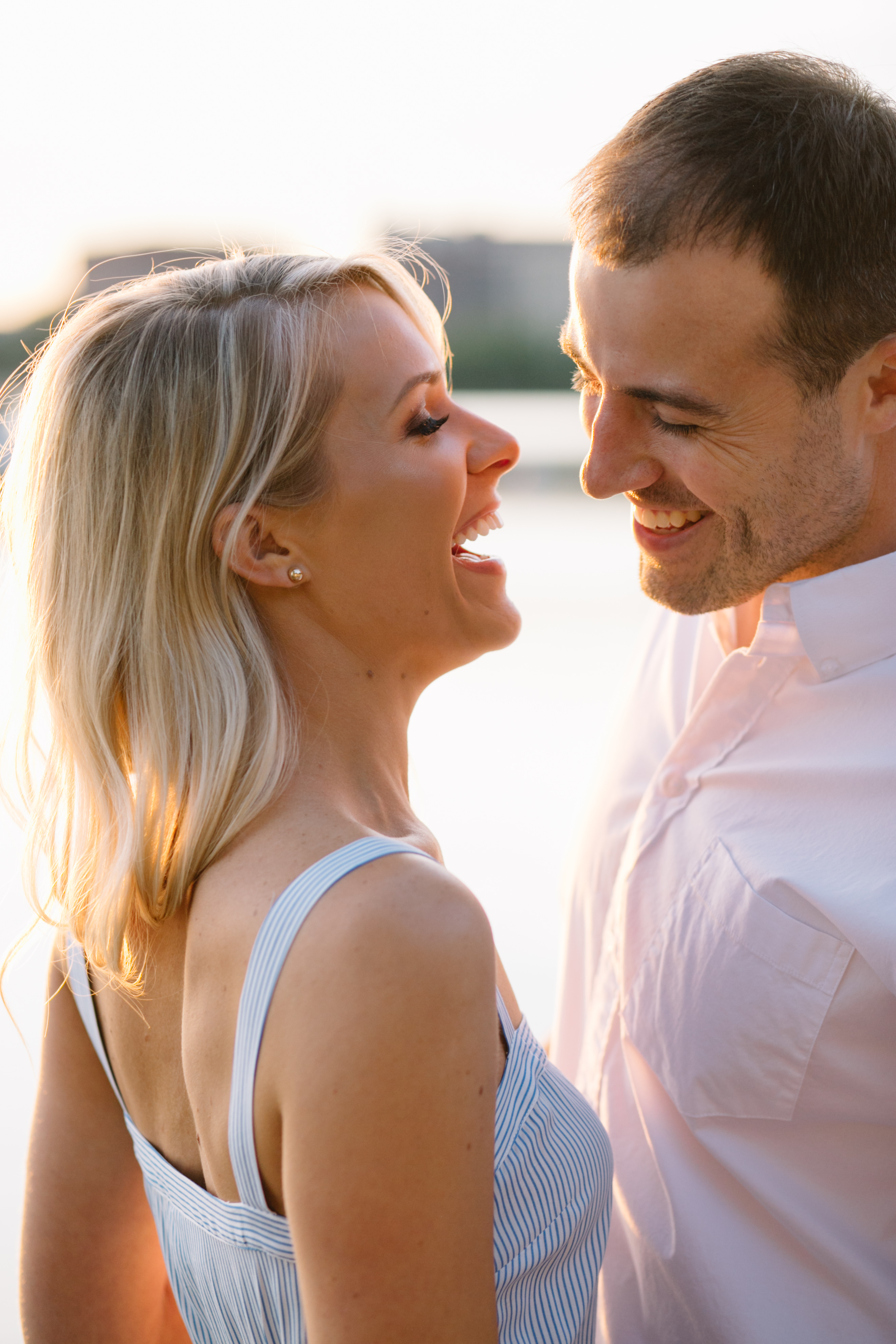 waterfront engagement session in minneapolis